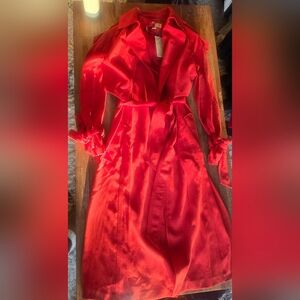 Michael Kors Orange Trench Coat